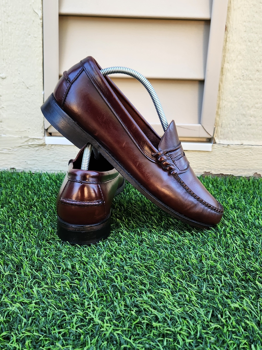 Dexter Vintage Men's Classic Penny Loafers in Brown Size 9.5